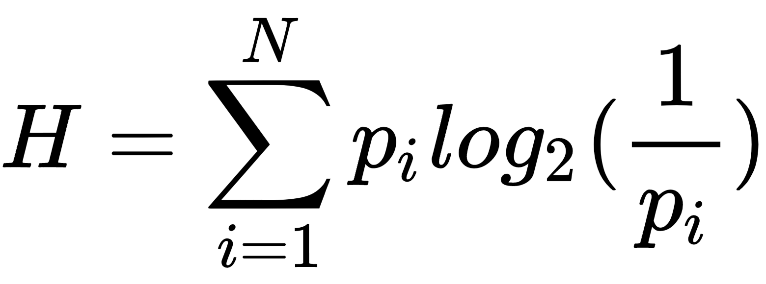 Entropy formula